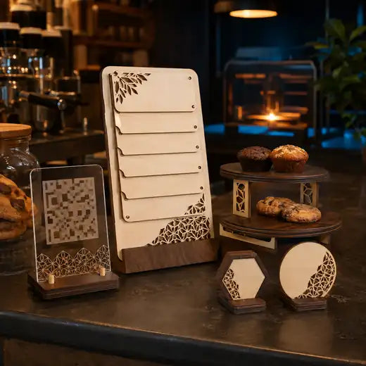 Diseño CNC de display para cafetería