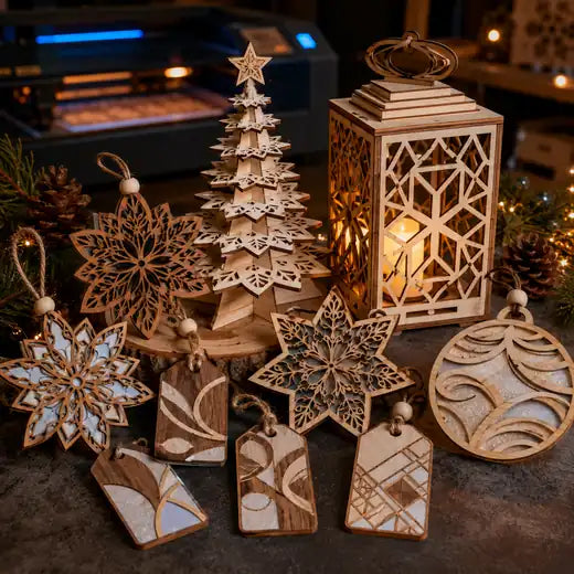 Diseño CNC de set de regalos decorativos